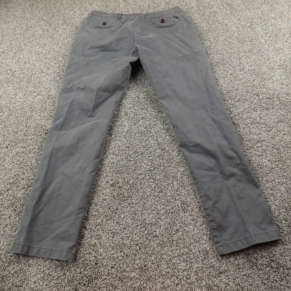 Abercrombie Fitch Pants Mens 34X32 Gray Chino Trousers Skinny Stretch Preppy Y2K